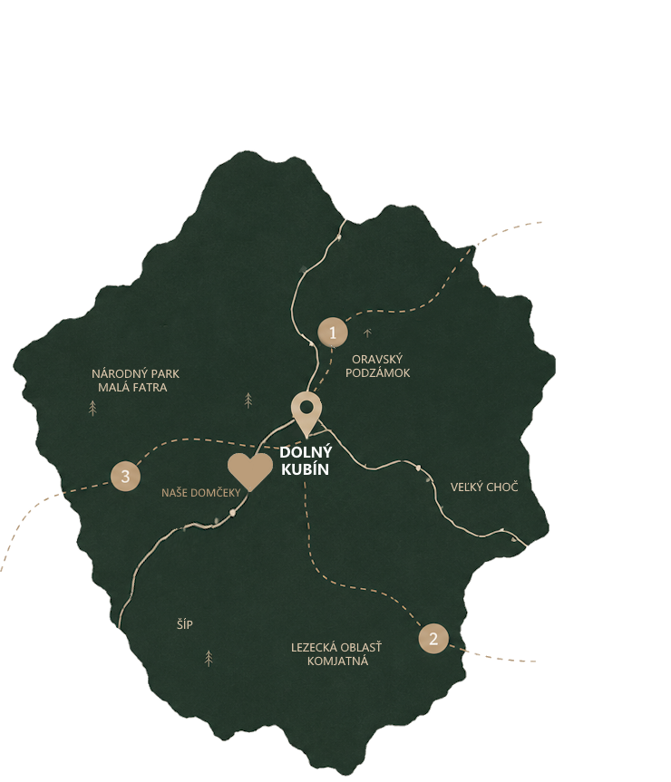 Mapa Orava